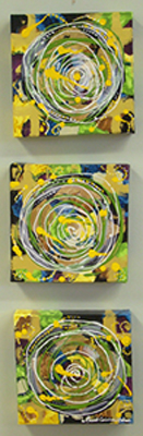 Green and Yellow Triptych
