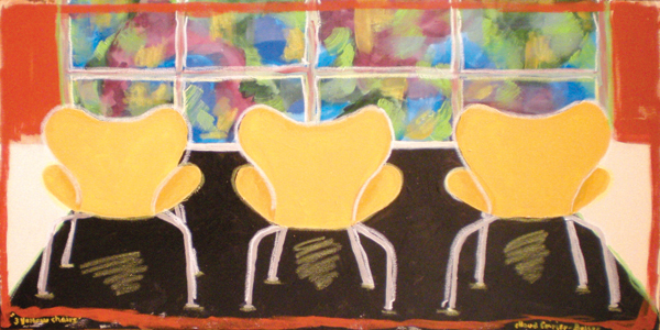 Three Yellow Chairs